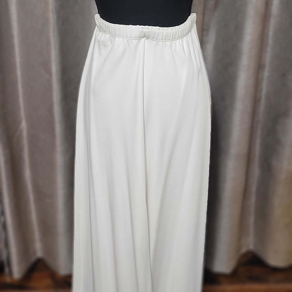 Bryn Walker Modal Ponti Wide-Leg Palazzo Ivory pants - medium